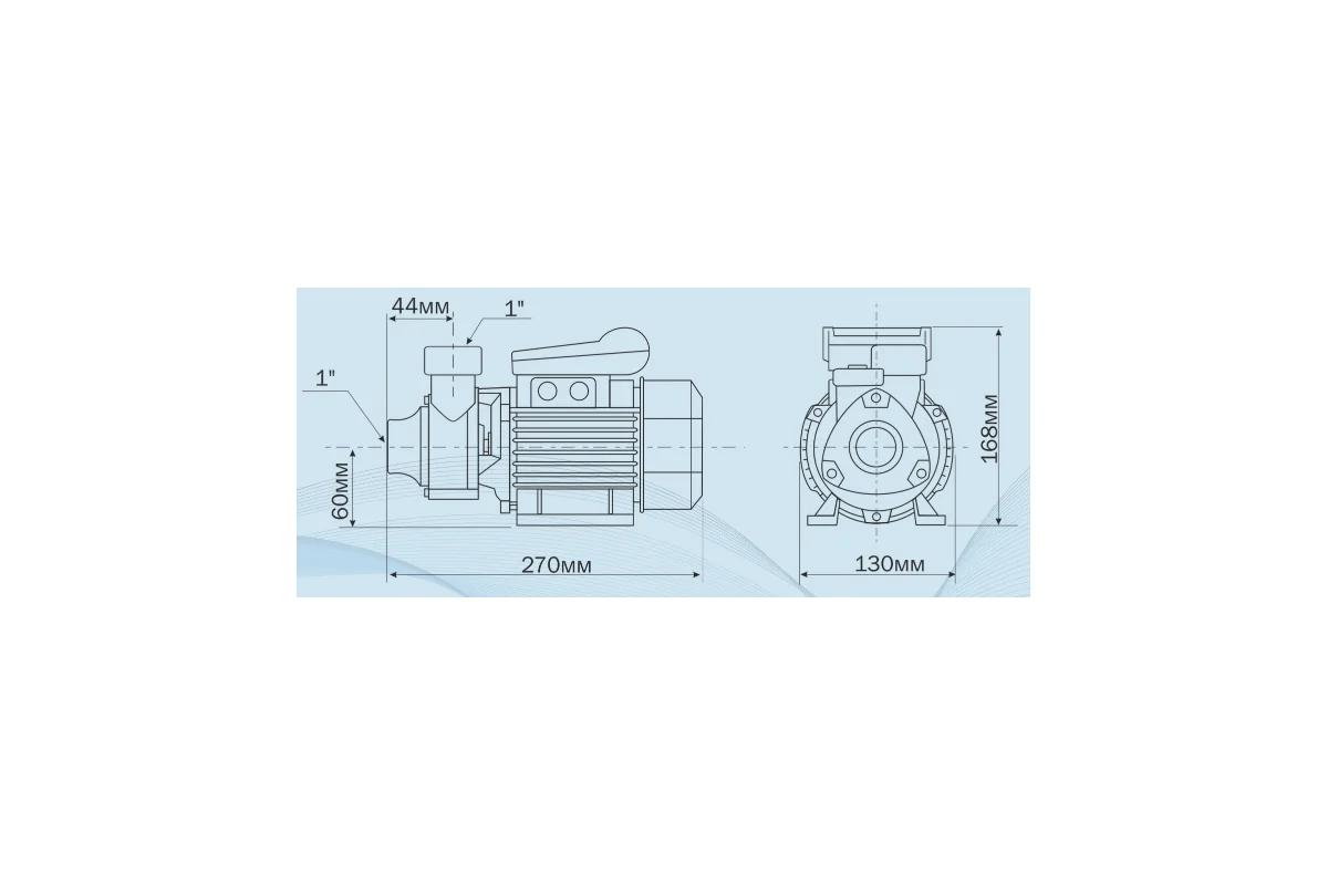 Насос поверхн. ADB-35, 190Вт, подъем воды до 35м, 35л/мин, для чистой воды(2436) //AQUARIO