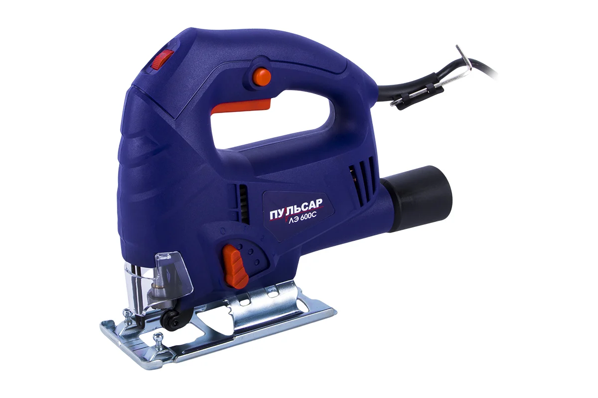 Лобзик электрический ПУЛЬСАР ЛЭ 600С (600Вт, 70мм,0-3000 об/мин, маятн. ход,1,9кг) 