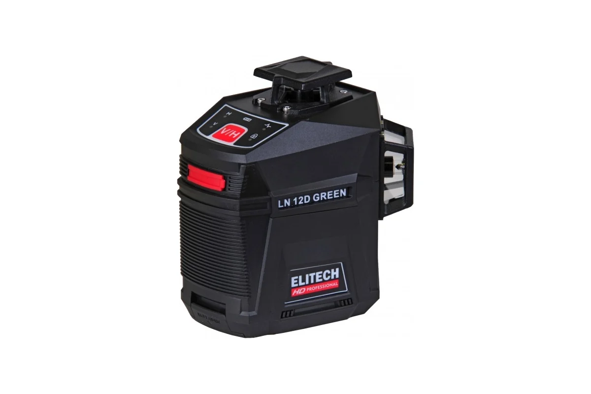 ELITECH HD LN 12D GREEN Нивелир лазерный,зеленый,25м,гор.1х360°\верт.2х360°,±0.2мм\м,1/4'',5/8",0.4к