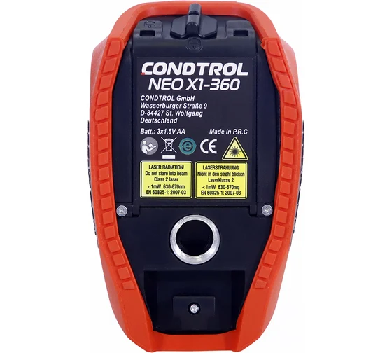 Лазерный нивелир-уровень CONDTROL NEO X1-360, диап. 30/60 м