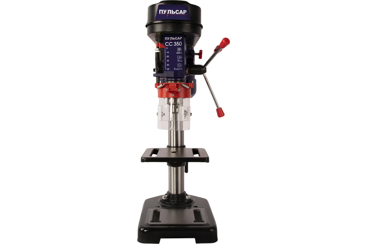 Сверлильный станок ПУЛЬСАР СС 350 тиски 350Вт,13мм,5 ск. 580-2650об/мин