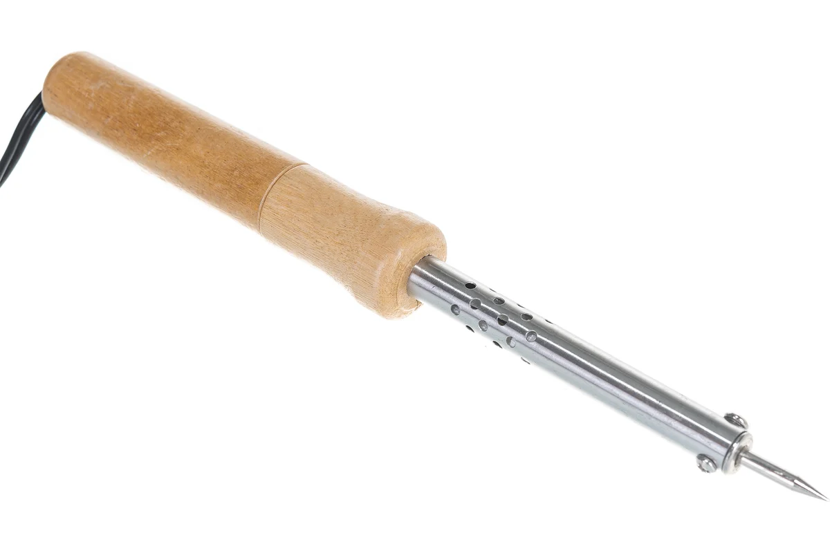 Паяльник с ручкой из дерева, 30 Вт// Sparta