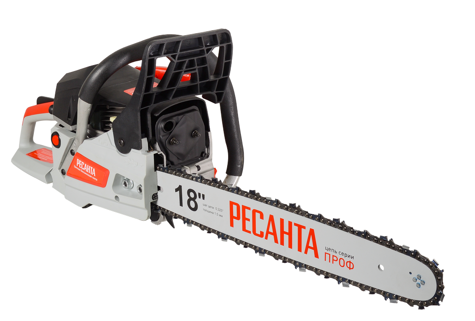 Бензопила РЕСАНТА БП-4518, 2,3л.с, шина 45см,72х325х1,5