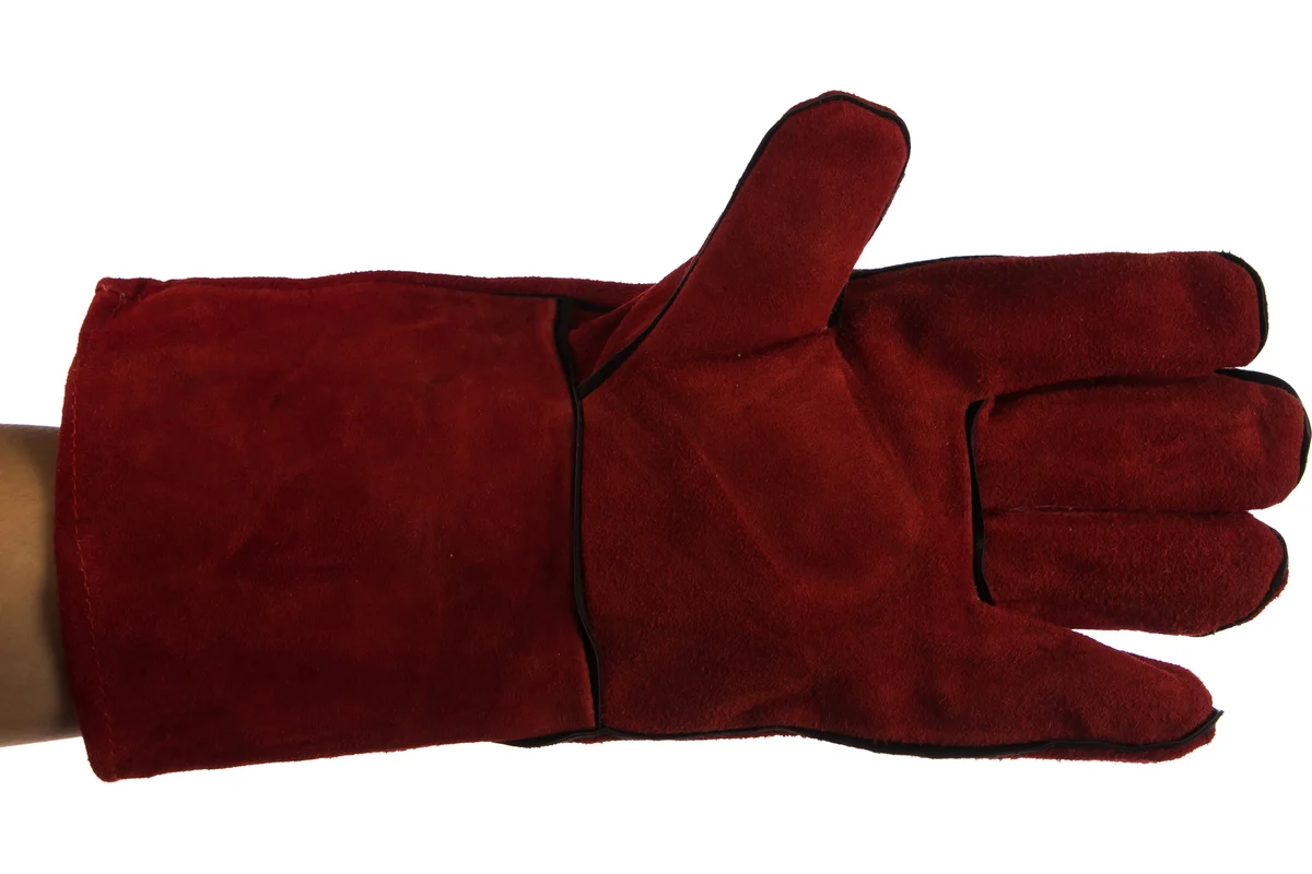 Краги спилковые удлиненные на подкладке