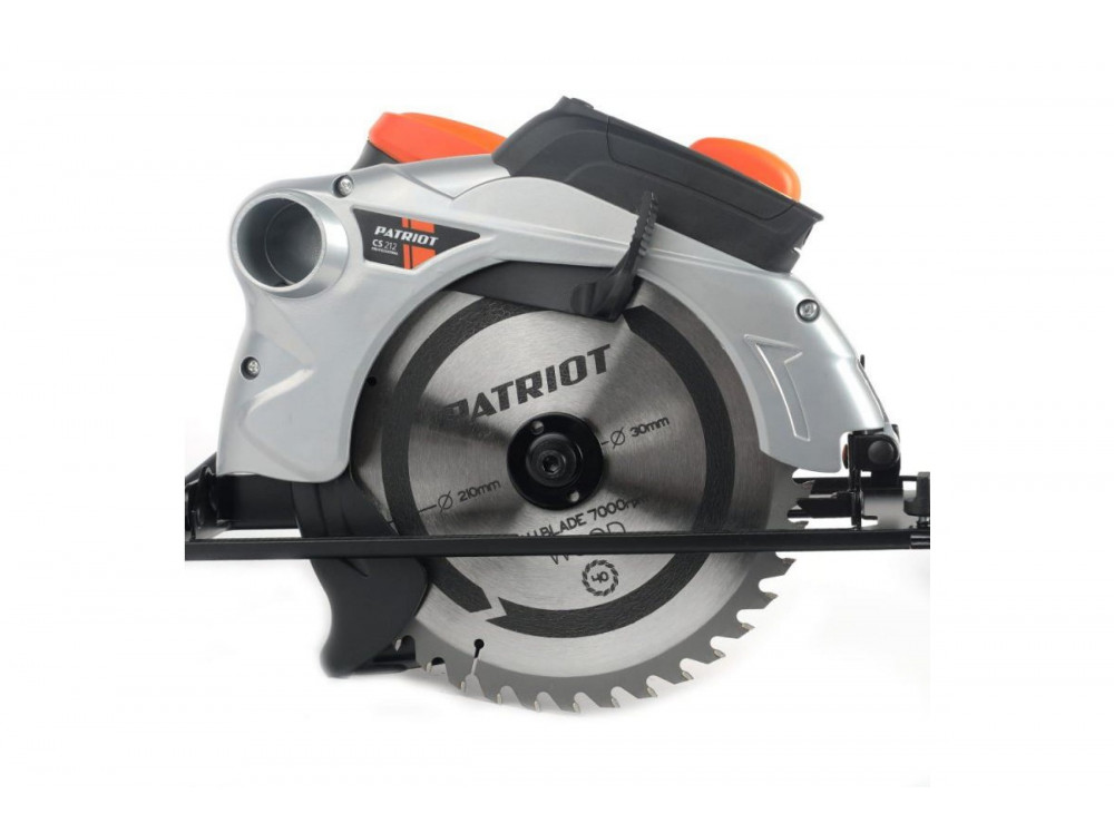 Пила циркулярная PATRIOT CS 212, мощность 1800Вт, пильный диск 210х30 мм