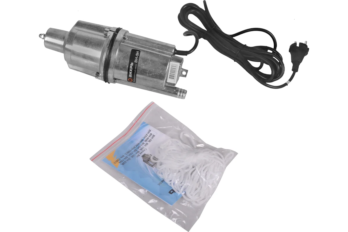 Вибрационный насос ВН-5Н Вихрь. 280Вт, 1080 л/ч, эл.шнур 5м., нижн.забор