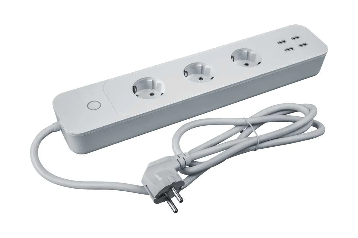 Navigator Wi-Fi сет. удл. ДУ/РУ 3 роз.+4USB 16A (3680Вт) 1.5м таймер, счетчик NSH-PE-01-WiFi 14557