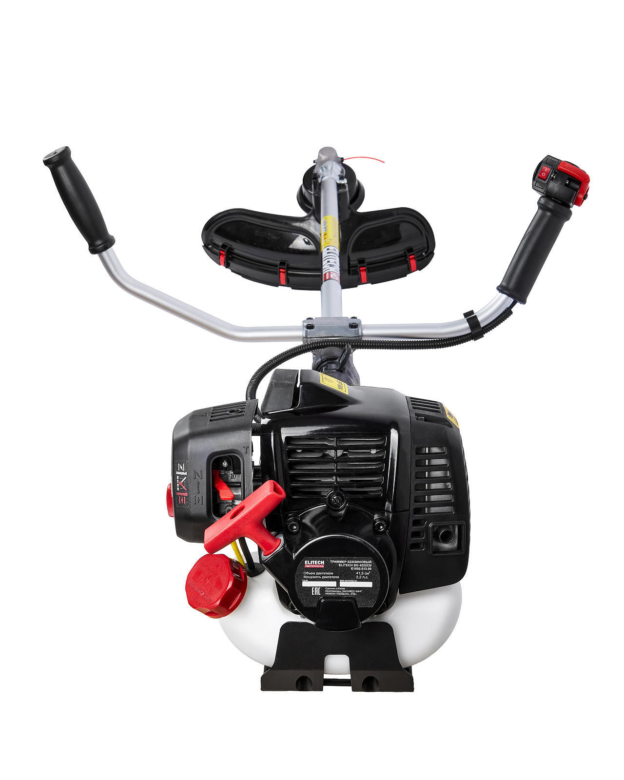 ELITECH HD BG 4222CU (E1602.013.00) Триммер бензиновый,41.5см3,2.2л.с.,т\бак0.94л,48\25см,7.3 кг,пря