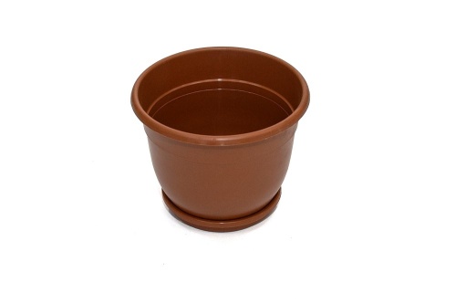 Кашпо PROTEX "Макси" с подставкой 2,2 л. цв. терракотовый