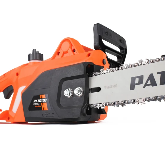 Пила цепная электрическая PATRIOT ESP1814, 1.8кВт,шина 14" цепь 3/8 1,3мм 53зв,поперечный двигатель
