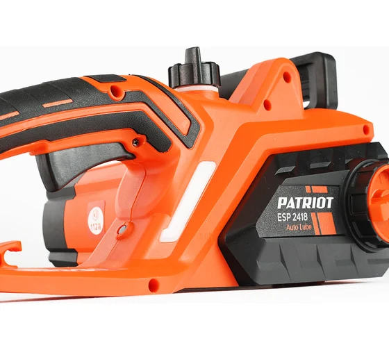 Пила цепная электрическая PATRIOT ESP 2418 , 2400Вт, 18'/45см, 3/8, 1,3мм 62зв, плавный пуск, бесклю