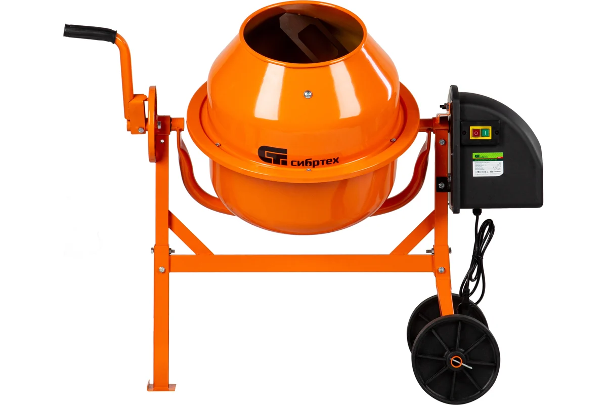 Бетоносмеситель СИБРТЕХ БСЛ-63,  300Вт, 63л