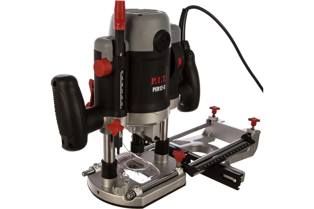 Фрезер погружной электрич. P.I.T. PER12-C МАСТЕР (2100Вт, 6000-22000об/мин, ход 55мм, цанги 8/12мм)