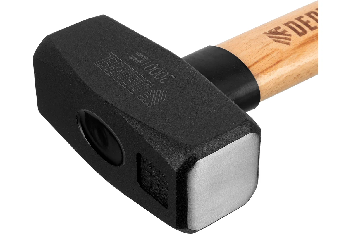 Кувалда, 2000 г, кованая головка, буковая рукоятка// Denzel