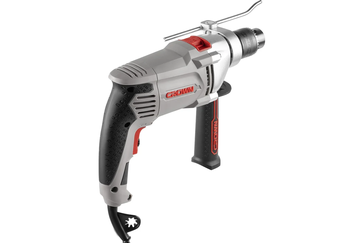 Дрель ударная CROWN CT10130 810Вт, 0-2800 об/мин, клп до 13мм, вес 2,1 кг