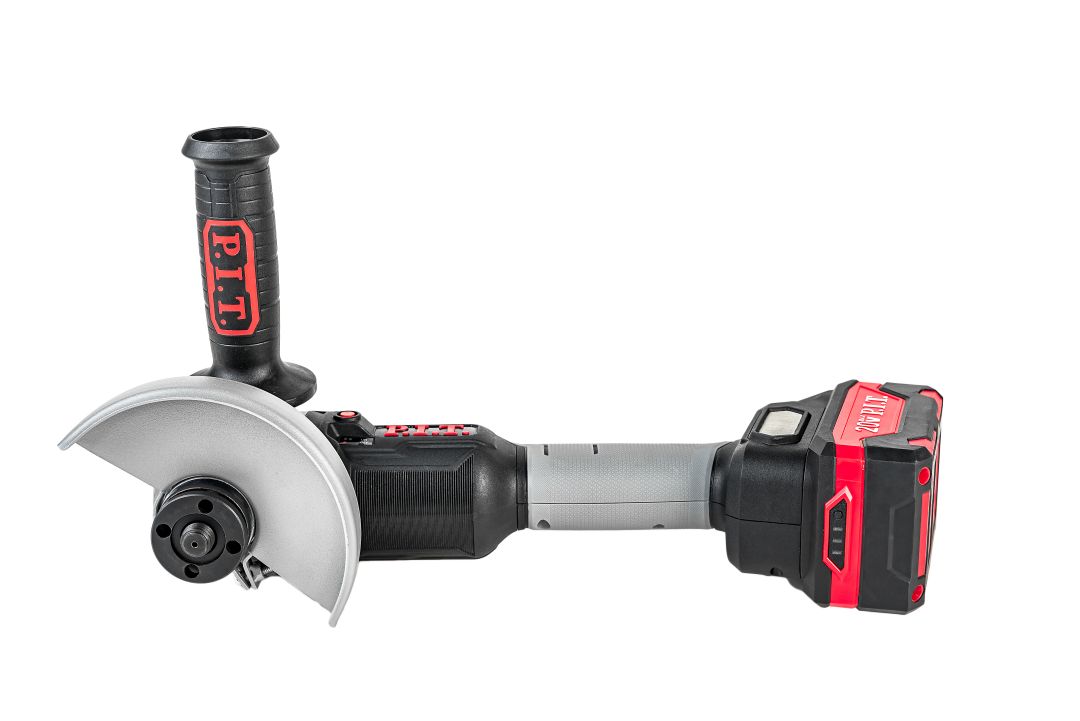 Шлифмашина угловая аккум. бесщёточная P.I.T. PWS20H-125A/1 (20В, 125мм, 7000об/мин, 1 акб, ЗУ, кейс)