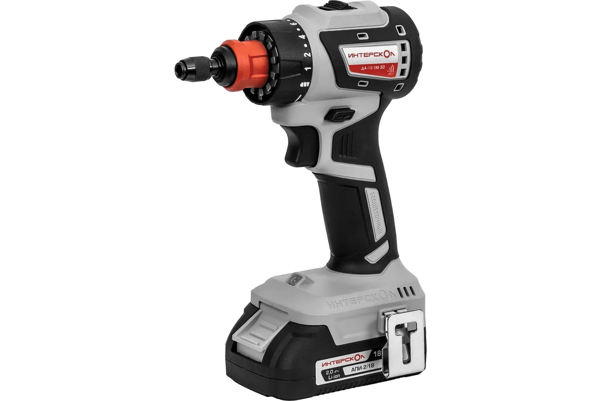 ДА-13/18В 50 бесщеточная аккум. дрель-шуруп. комби АПИ (Li-ion, кейс, 2 аккум., 2Ач, 4 насадки)