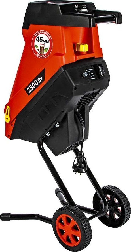 Измельчитель садовый DDE SH 250 (2,5 кВт, ножи, толщина до 45 мм, сумка для сбора 45 л) 