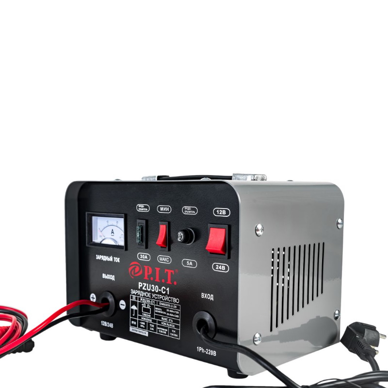 Зарядное устройство P.I.T. PZU30-C1МАСТЕР (700Вт, 12/24В,ток 15/20А, макс. 27А, емк.акб 20-85Ач