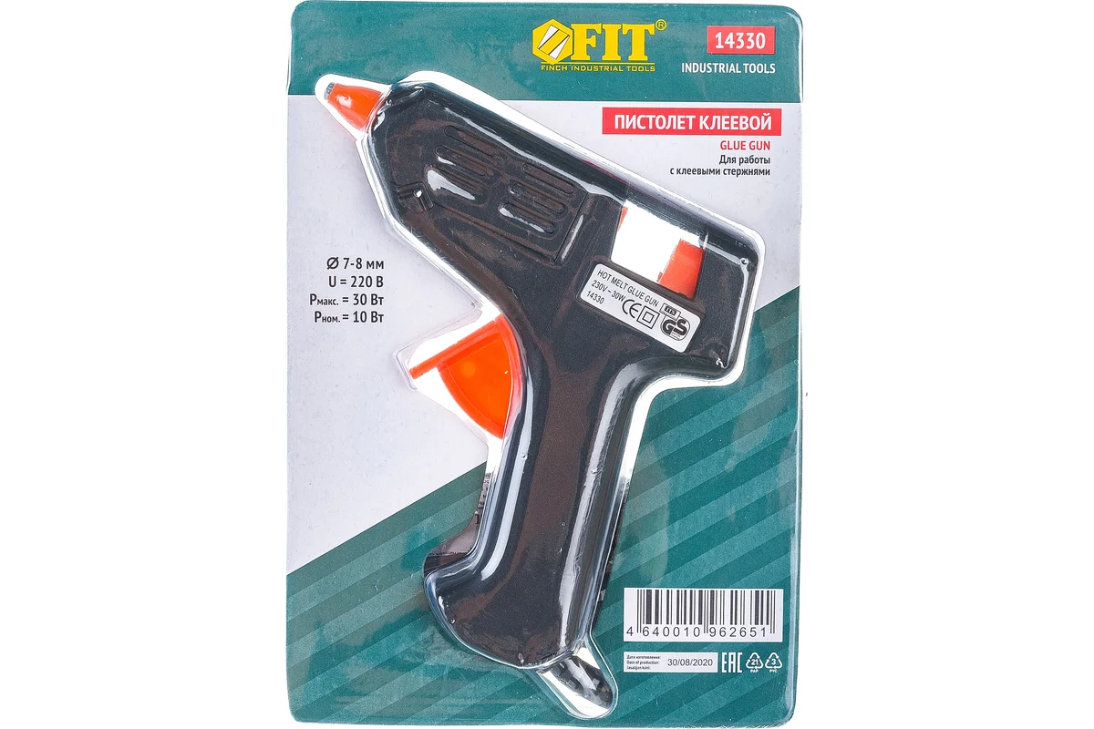 Пистолет клеевой  7 мм, 10 Вт ( 30 Вт )
