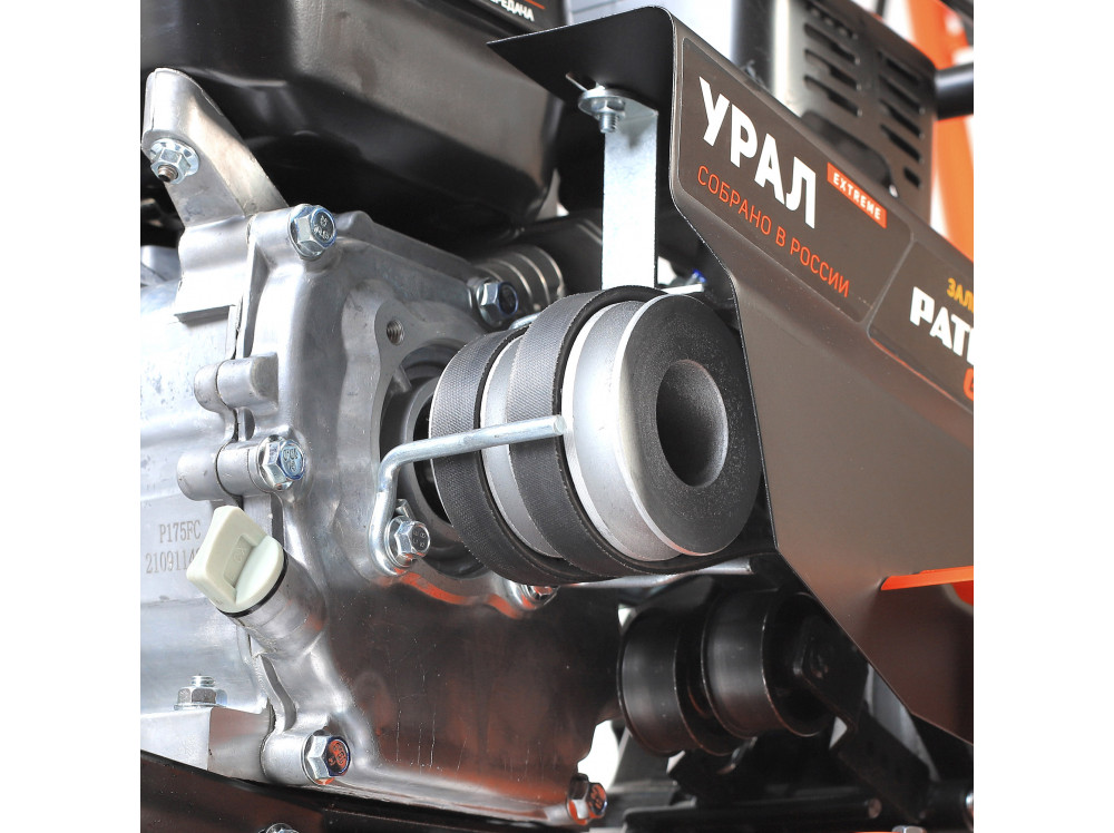 Мотоблок PATRIOT УРАЛ (EXTREME)  дв. Р175FC,7.8л/с,бак 3,6л,4ск вп/2назад, шир.обр. до 90см, 110кг