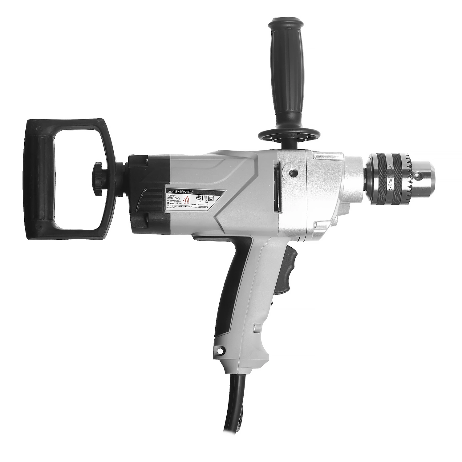 Д-16/1050Р2 ИНТЕРСКОЛ, Дрель-миксер , со шнеком, 1050Вт, 550об/мин,