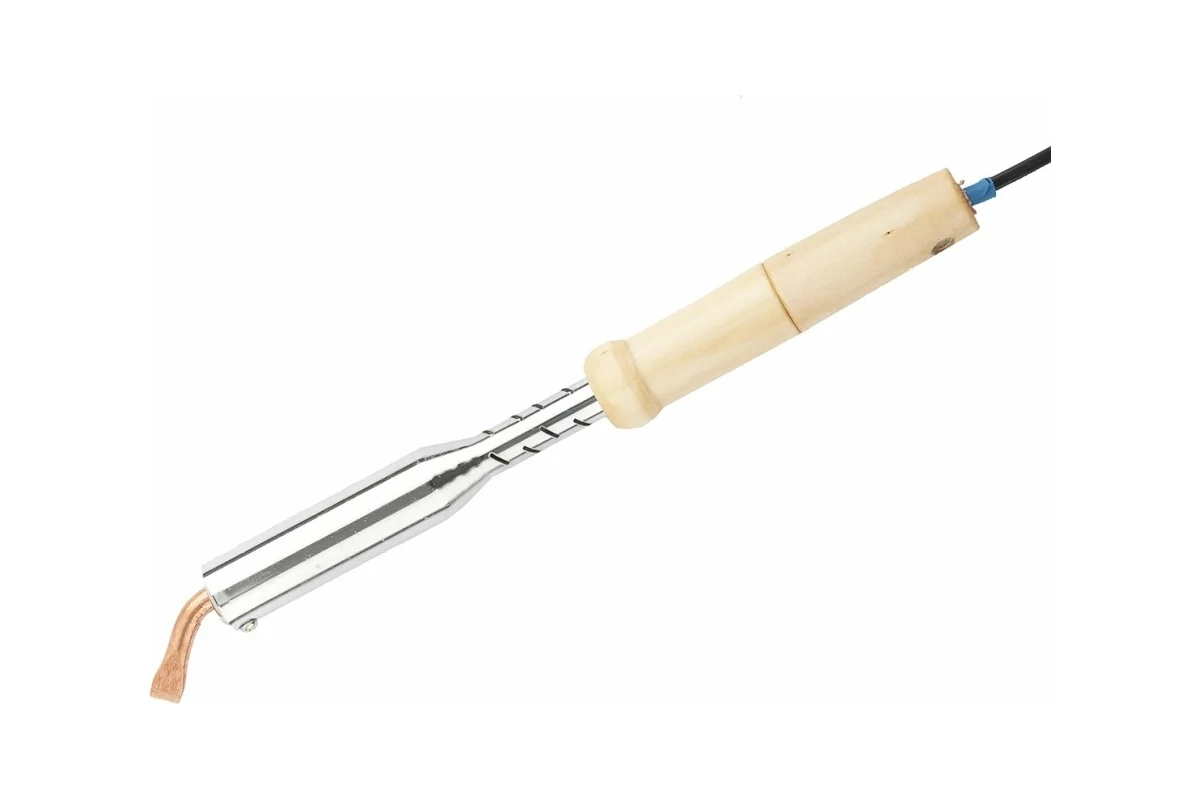 Паяльник электрика 100Вт, дерев. рукоятка //SPARTA