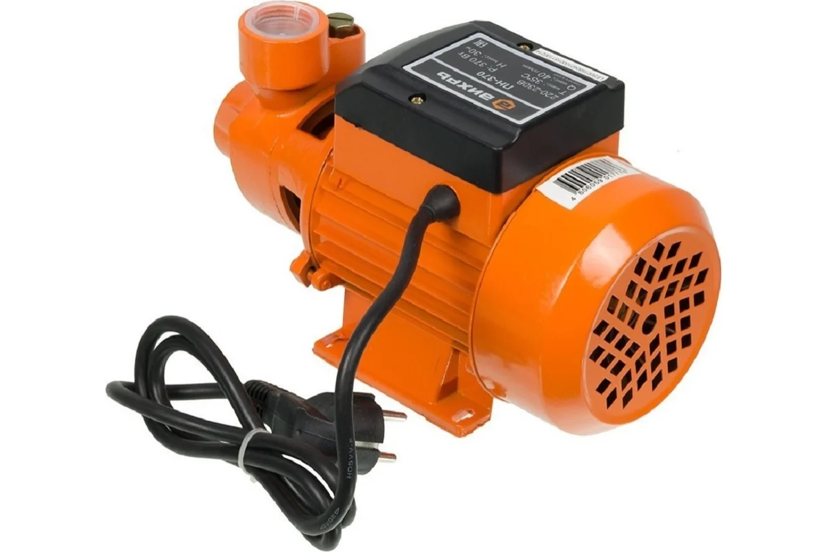 Поверхностный насос ПН-370 Вихрь, 370Вт, гл. всас. 9м, H 30м, 45 л/мин