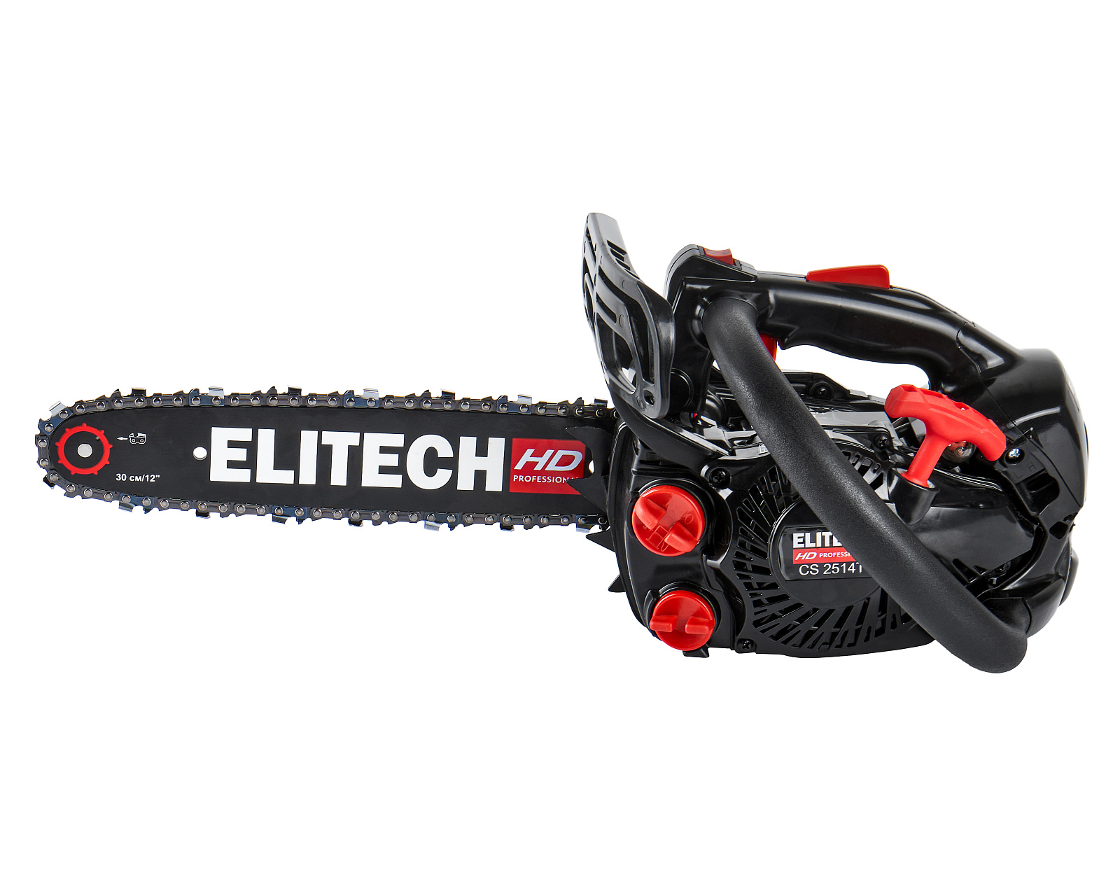 ELITECH CS 2514T (E1611.003.00) Бензопила,25см3,1.0кВт\1.2л.с.,шина30см,3200-12700об\мин,шаг-3\8",па