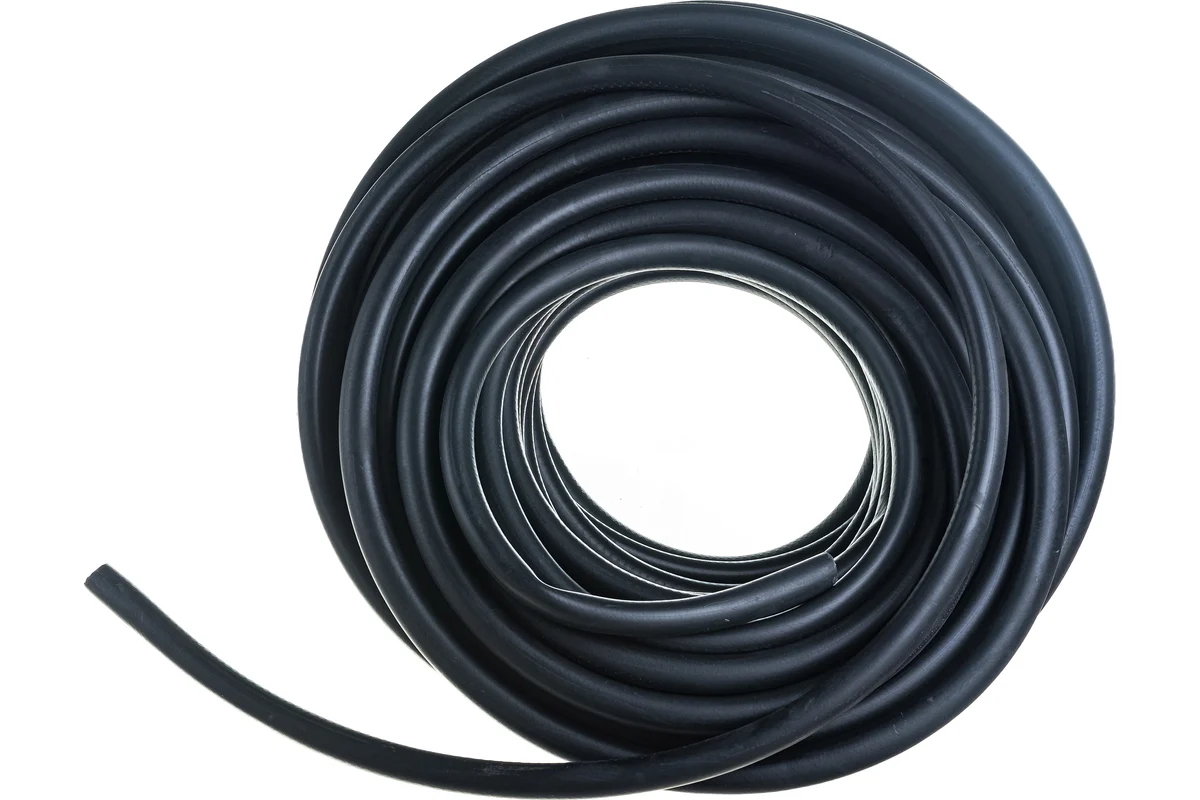 Шланг резиновый армированный, 19х25-1,0 - ВГ. (ТЭП), бухта 50 м (чёрный) Вихрь