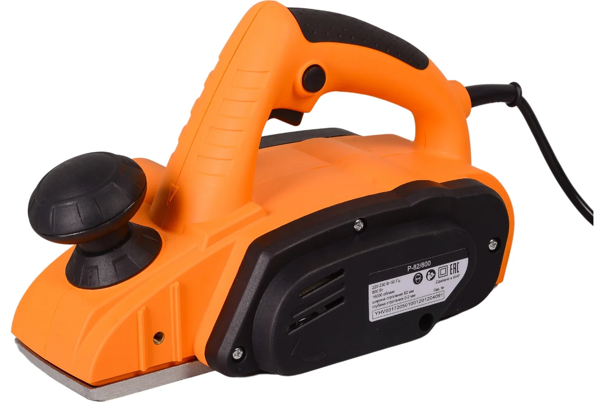 ВИХРЬ Р-82/800  Рубанок, 800 Вт, 16000 об/мин, шир/гл. строг. 82/2мм, 3 кг