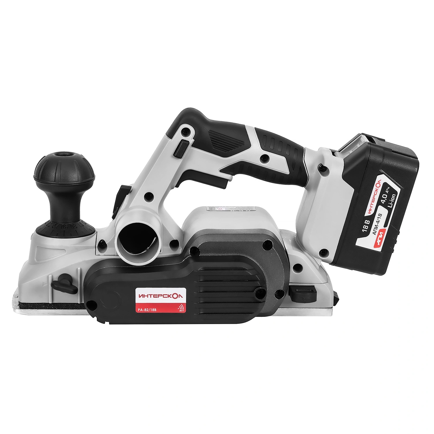 РА-82/18В ИНТЕРСКОЛ бесщеточный аккум. рубанок Li-ion АПИ (картон, без аккум. и ЗУ)