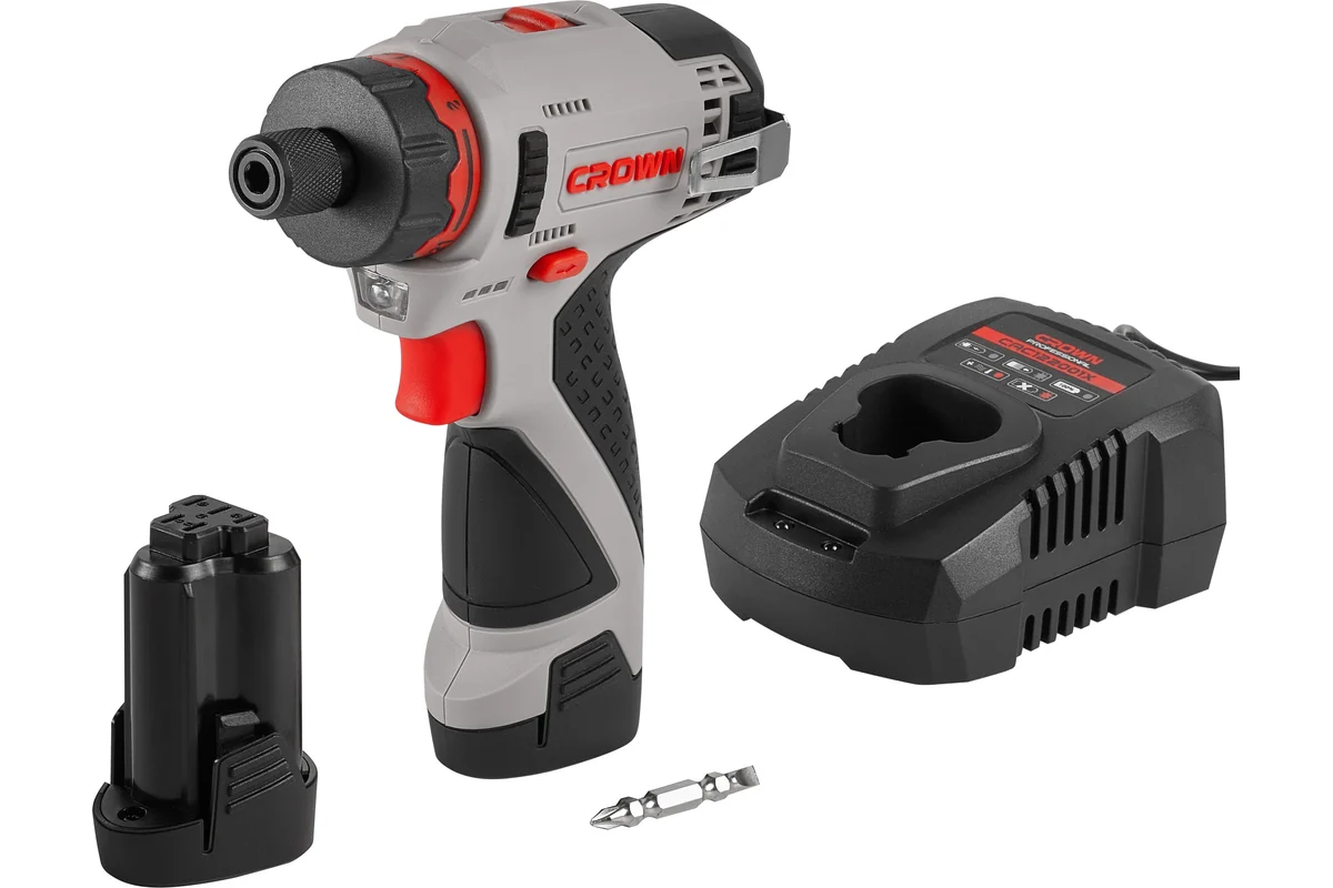 Аккумуляторный шуруповерт CROWN CT21072HBX-2 BMC