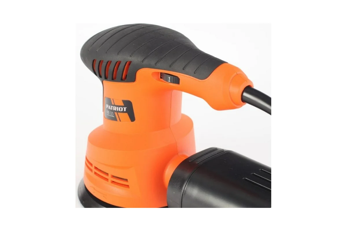 Машина эксцентриковая шлифовальная PATRIOT OS 125, мощность 270 вт, платформа 125 мм,  5000-12000 об