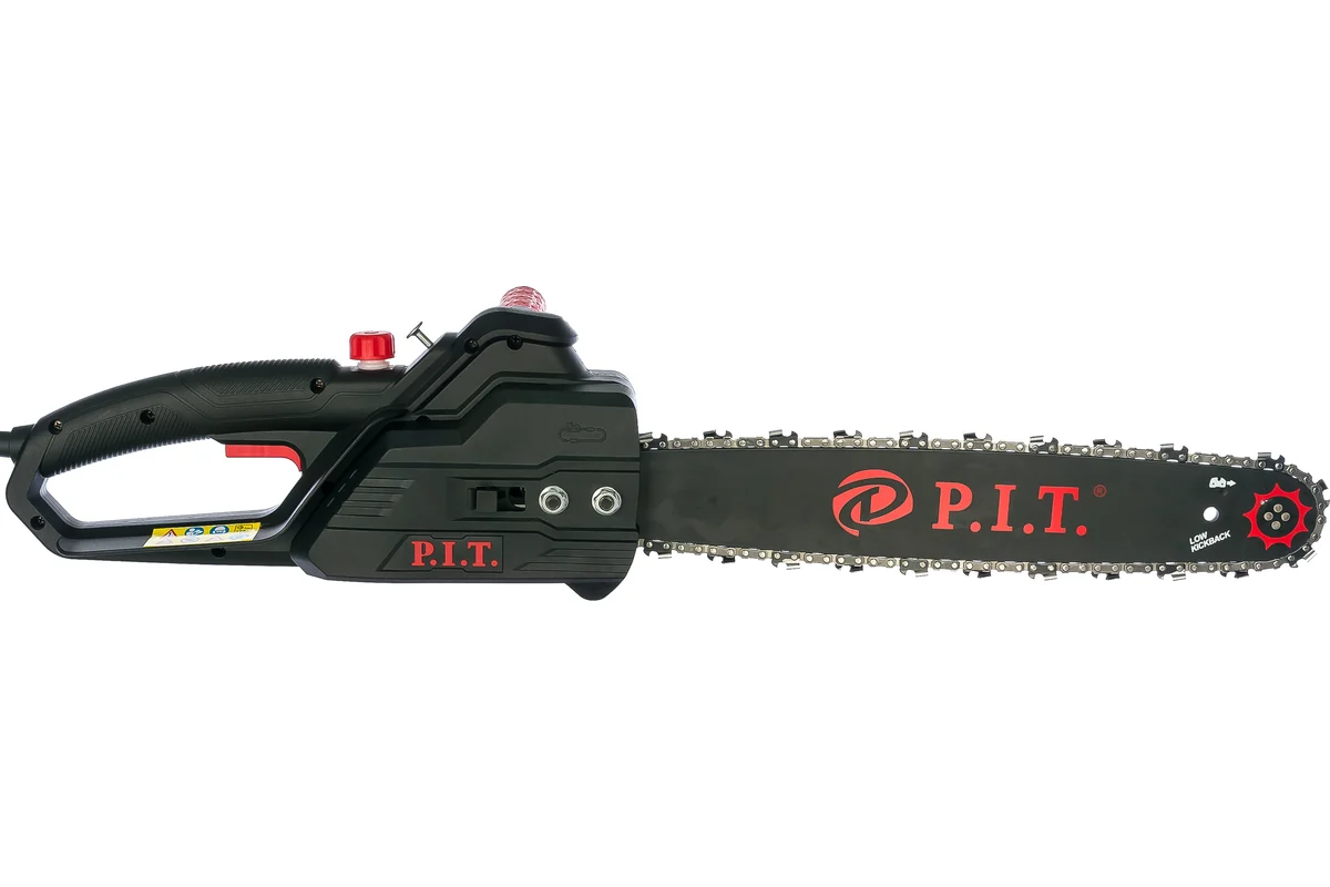 Пила цепная электрич. P.I.T. PKE405-D1 59х3/8х1,3 (1600Вт, 405мм, 5000об/мин, 13.5м/с, упр. натяжка)