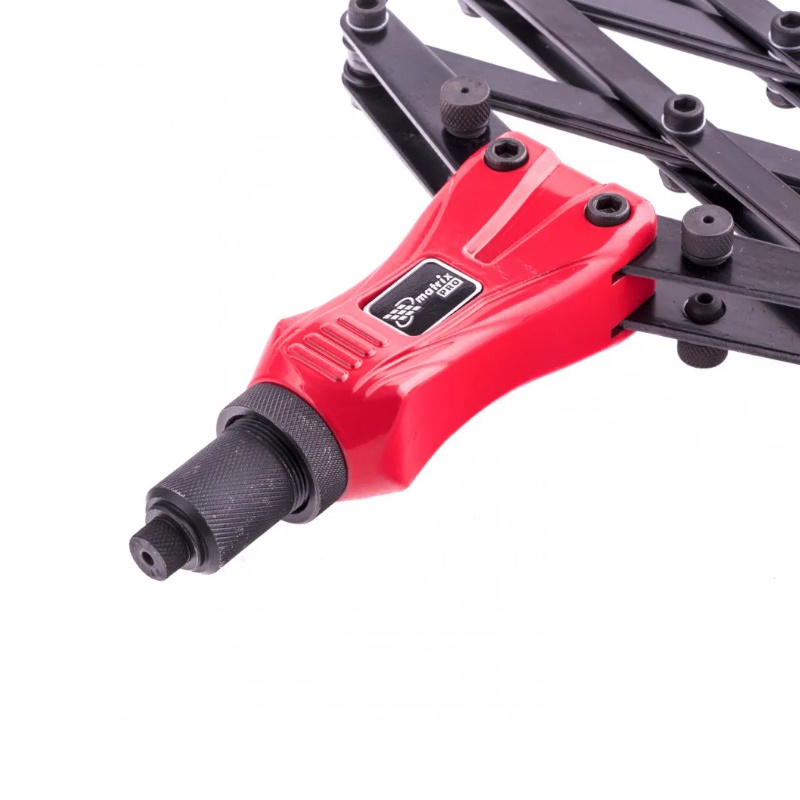 Заклепочник ручной, "Гармошка", усиленный, заклепки 2,4-3,2-4,0-4,8-6,4 мм, PRO// Matrix