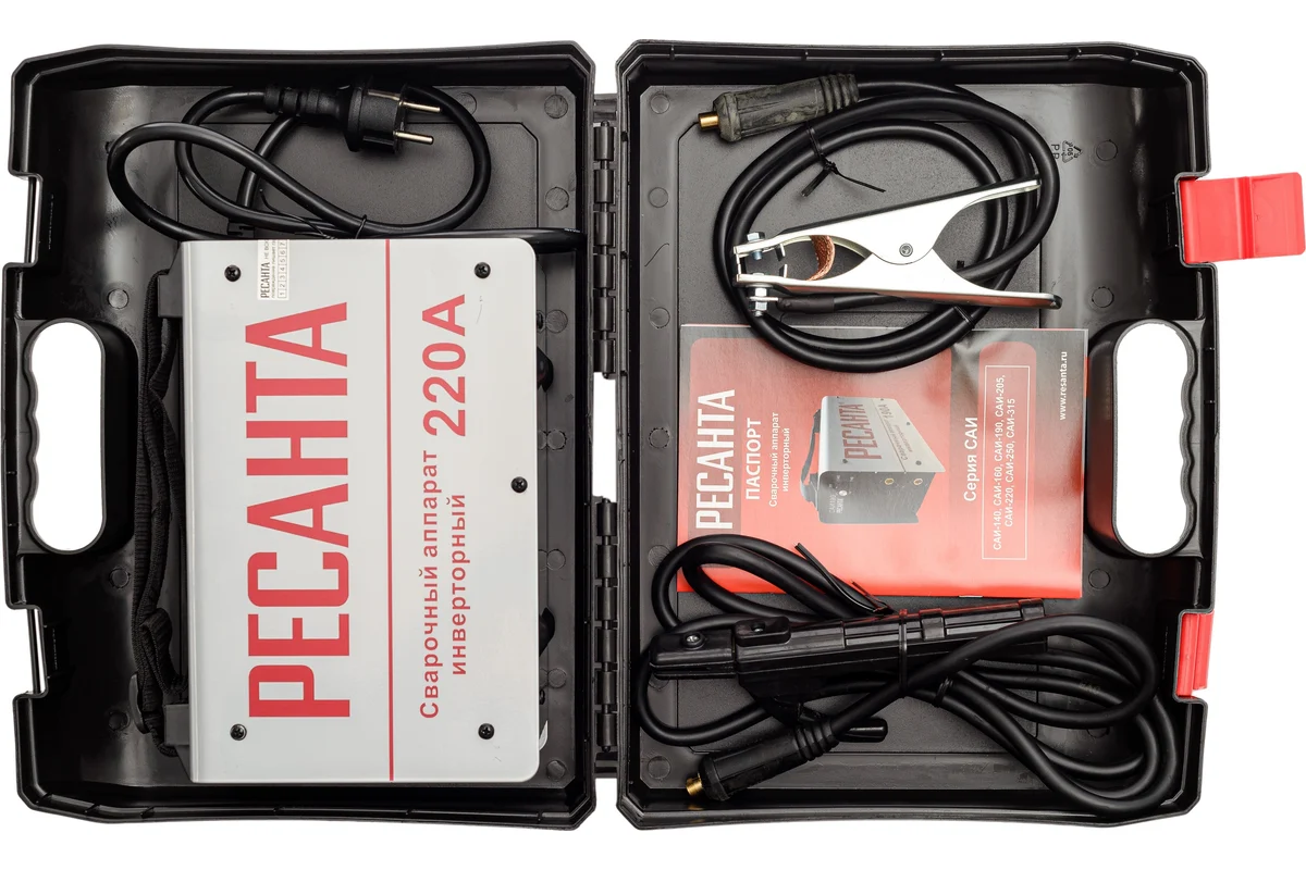 РЕСАНТА Сварочный аппарат инверторный  САИ-220, 220В, в кейсе