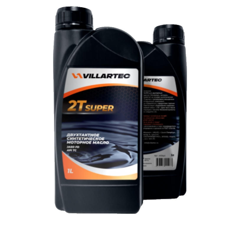 Масло моторное синтетическое VILLARTEC 2T SUPER 1л