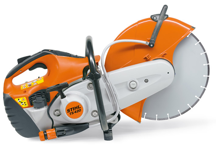 Бензорез STIHL TS 420, 2-MIX, 3.2 кВт/4.4 л.с., диск 350х20мм. рез 125мм, бак 0.71л, 9.6кг