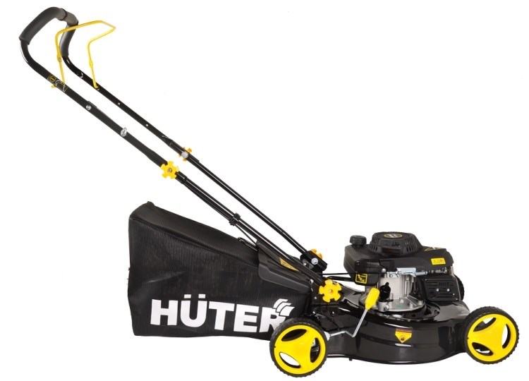 Бензогазонокосилка HUTER GLM-4 T, 4х-тактн. 4 л/с, шир.кош. 51см, высота кош. 35-65 мм, травосб.