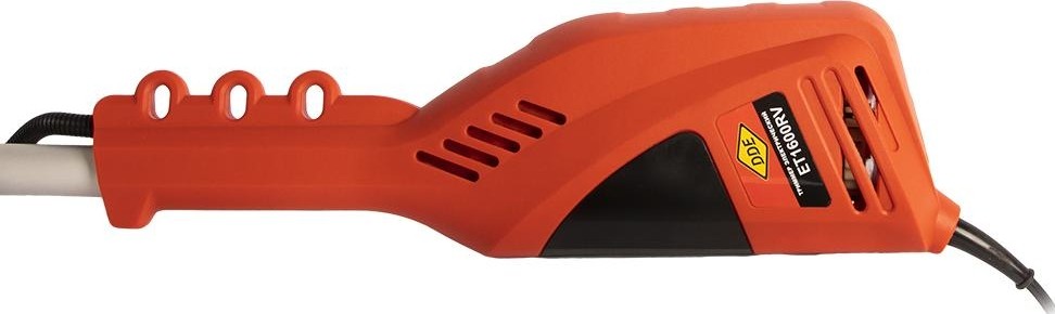 Триммер электрический DDE ET1600RV, 1600Вт, верх.двиг. разъём.прям.вал. ременю+диск,велоруль