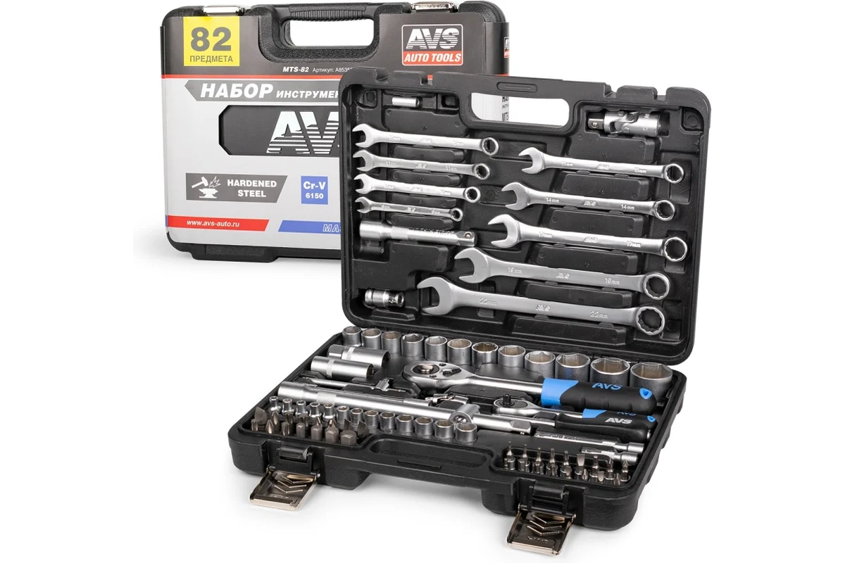 Набор инструментов 82 предмета "MASTER" AVS MTS-82