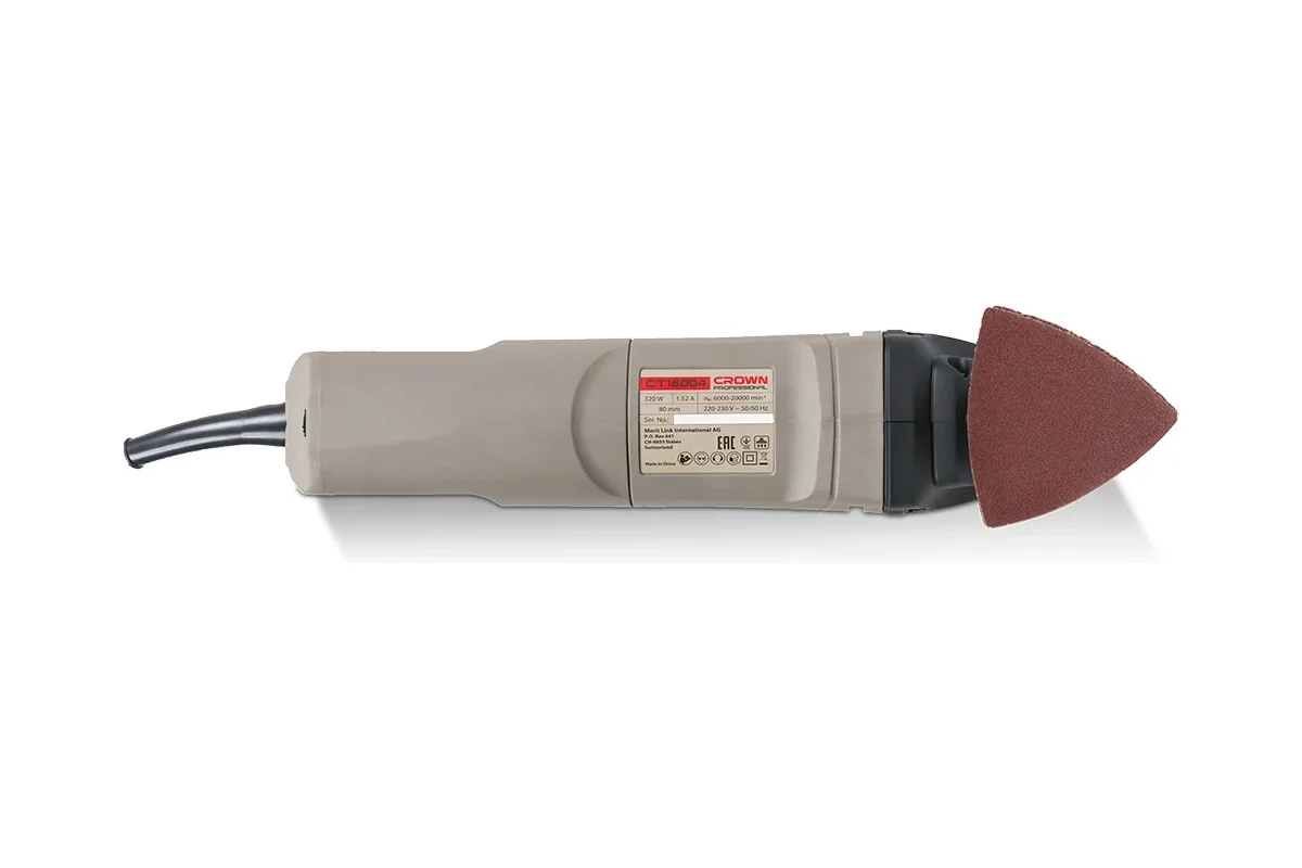 Реноватор (МФИ) CROWN CT 16004 BMC, 320Вт, 6000-20000 об/мин, платформа 80мм, 1,68кг
