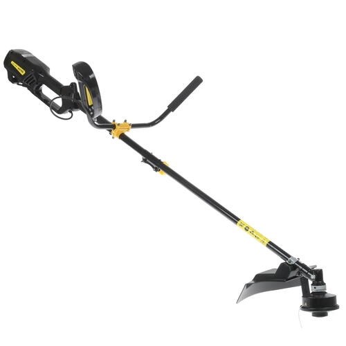 Электротриммер HUTER GET-1500B 1,5 кВт, леска ф 2 мм/нож, 8000 об/мин, прям.штанга,велосип.ручка