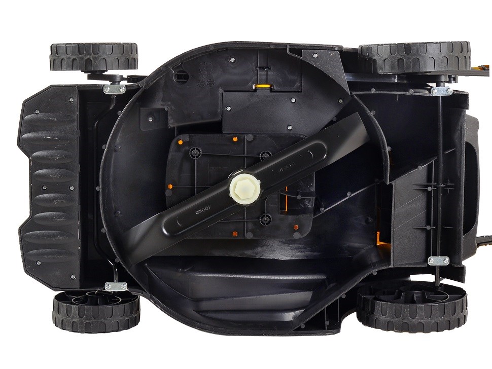 Эл.газонокосилка HUTER ELM-2000T, 2,0кВт, ширина кошения 43см, высота кош. 25-75 мм, травосб.45л.