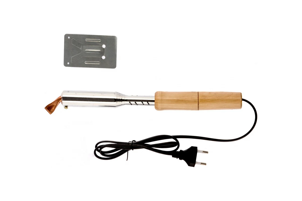 Паяльник электрика 100Вт, дерев. рукоятка //SPARTA