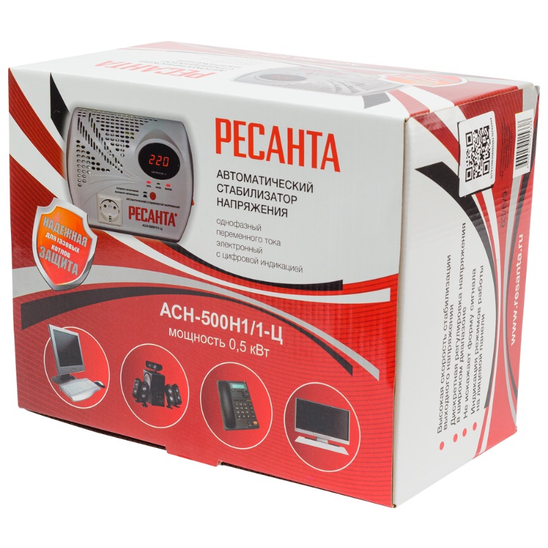 Стабилизатор АСН-  500Н1/1-Ц (АСН-500 Н/1-Ц) Ресанта