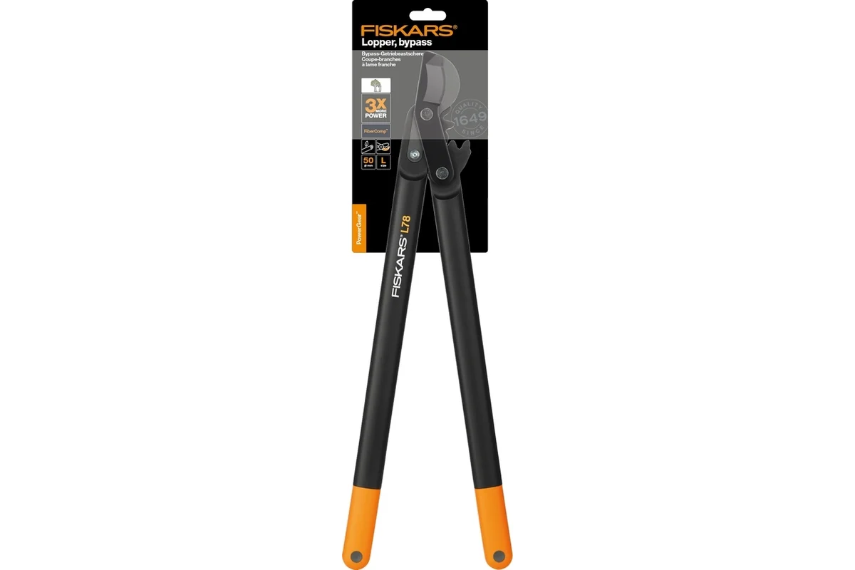 Сучкорез плоскостной L78 FISKARS PowerGear большой (112590)