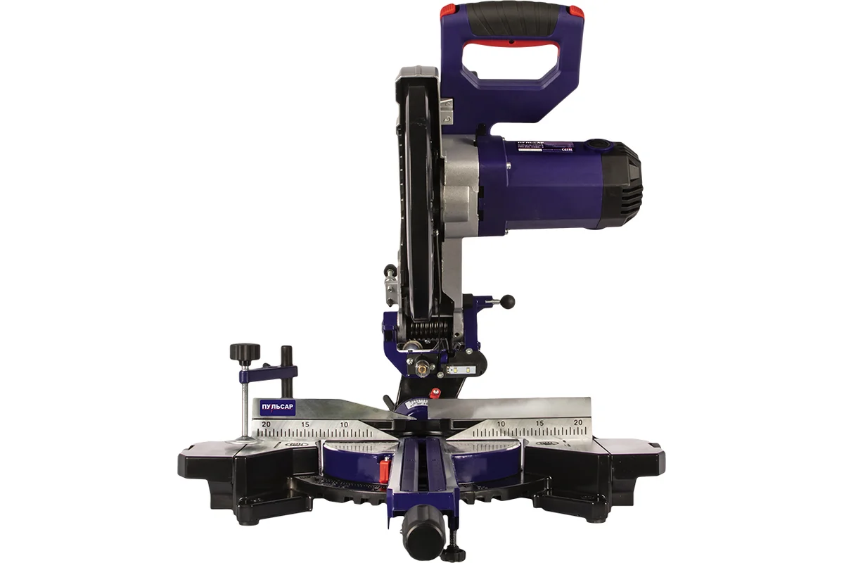 Пила торцовочная ПУЛЬСАР ПТН 255-2300С-2 (2300Вт, 255х30мм, рез 90х340мм,3200/4500об/мин 16,5 кг)