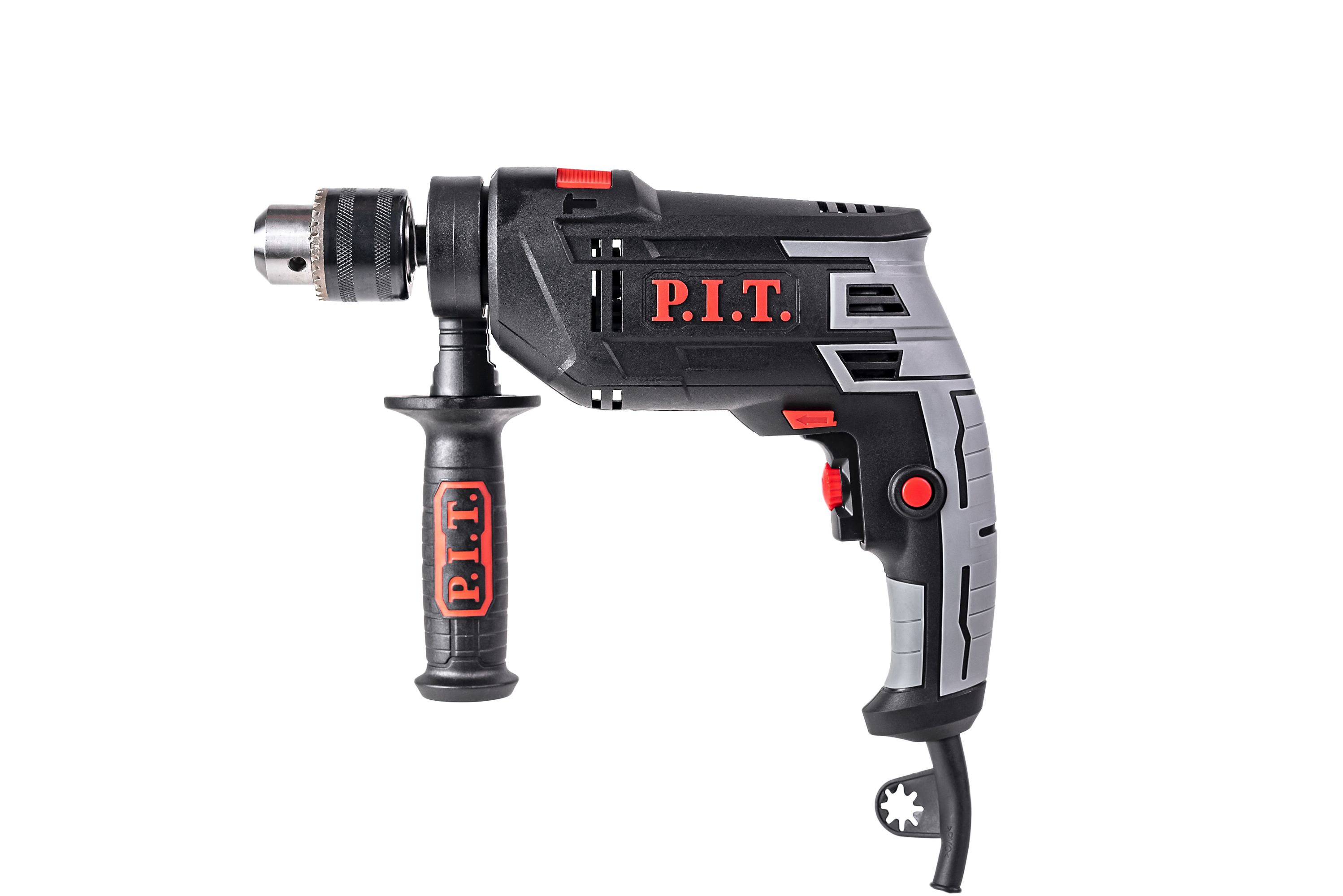 Дрель ударная электрич. P.I.T. PSB13-C7 (850Вт, ключ. патрон 13мм, 0-3000 об/мин, 0-48000 уд/мин)